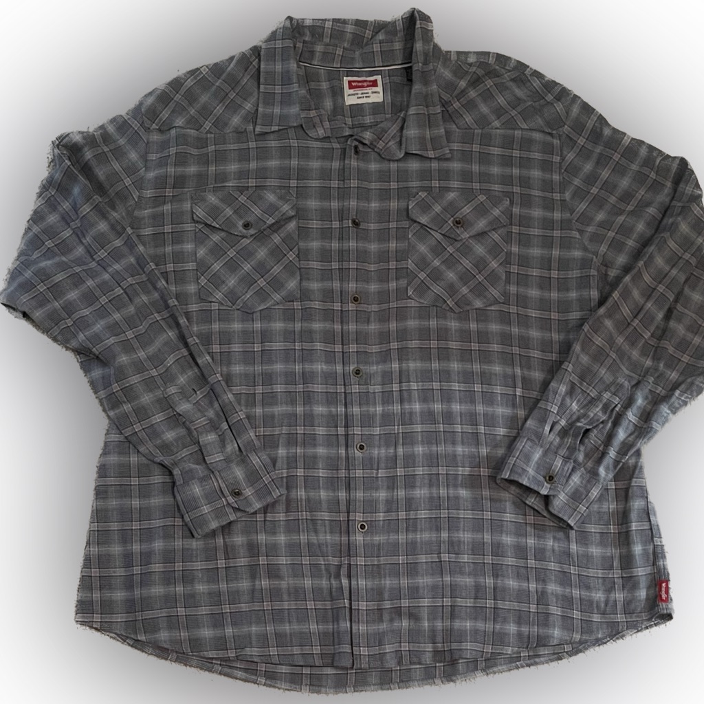 Wranglers Button Down Mens Vintage Shirt  Sz 3x